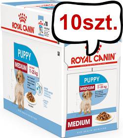 Royal Canin Puppy Medium Mokra Karma dla szczeniaka op. 140g Pakiet 10szt.