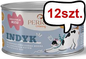 Perro CATering Indyk Mokra Karma dla kota op. 185g Pakiet 12szt.