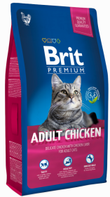 Brit Premium Cat Adult Chicken Sucha Karma dla kota op. 8kg OLD [Data ważności: 15.01.2024]