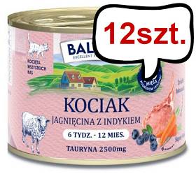 Baltica Smaki Regionów Kitten Jagnięcina z indykiem Mokra karma dla kota op. 185g Pakiet 12szt.