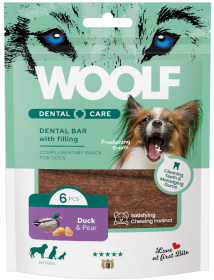 Woolf Przysmak Dental Care Bar Kaczka i gruszka dla psa op. 108g