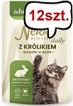 Nekko Daily Adult z królikiem w sosie Mokra Karma dla kota op. 85g Pakiet 12szt.