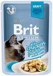 Brit Premium Adult Chicken Fillets GRAVY Mokra Karma dla kota op. 85g