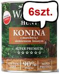 Wataha Hunt Adult Konina z marchewką i siemieniem lnianym Mokra Karma dla psa op. 800g Pakiet 6szt.