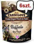 Carnilove Adult Buffalo&Rose Petals Mokra Karma dla psa op. 300g Pakiet 6szt. SASZETKA
