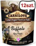 Carnilove Adult Buffalo&Rose Petals Mokra Karma dla psa op. 300g Pakiet 12szt. SASZETKA