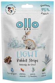 Ollo Przysmaki Air-Dried Light Rabbit Strips dla psa op. 80g