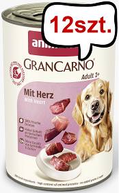 Animonda GranCarno Adult wołowina z sercami Mokra Karma dla psa op. 400g Pakiet 12szt.