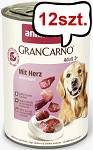 Animonda GranCarno Adult wołowina z sercami Mokra Karma dla psa op. 400g Pakiet 12szt.