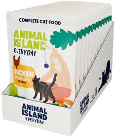 Animal Island Everyday Chicken in Broth Mokra Karma dla kota op. 12x85g