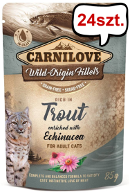 Carnilove Adult Trout&Echinacea Mokra Karma dla kota op. 85g Pakiet 24szt.