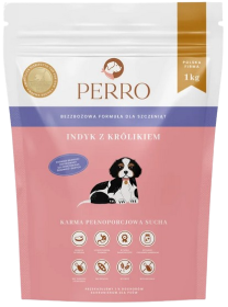 Perro Indyk z królikiem Sucha Karma dla szczeniąt op. 1kg