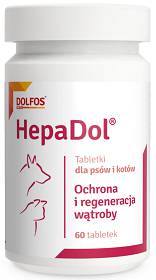 Dolfos Preparat na wątrobę HepaDol dla psa i kota op. 60 tabletek