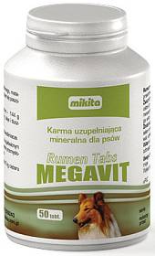 Mikita Preparat na przewód pokarmowy MEGAVIT Rumen Tabs dla psa op. 50 tabletek