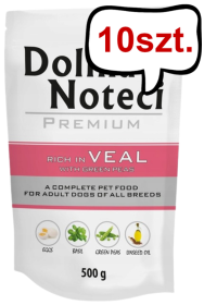 Dolina Noteci Premium Adult Cielęcina z Groszkiem Mokra Karma dla psa op. 10x500g