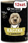 Paka Zwierzaka Seventh Heaven Kaczka z jabłkiem Mokra karma dla psa op. 400g Pakiet 12szt. + Świeczka Pepe Home GRATIS