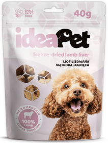 IdeaPet Przysmak Liofilizowana wątróbka jagnięca dla psa op. 40g