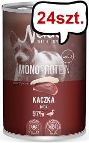 Nekko Monoprotein Adult Kaczka Mokra Karma dla psa op. 400g Pakiet 24szt.