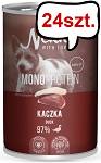 Nekko Monoprotein Adult Kaczka Mokra Karma dla psa op. 400g Pakiet 24szt.