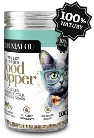 Dr Malou Topper Chicken&Egg Yolk&Barley Grass Liofilizowana Posypka dla kota op. 100g