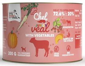 Syta Micha Chef Junior Veal Mokra Karma dla psa op. 200g