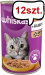 Whiskas Adult Kurczak w galaretce Mokra Karma dla kota op. 400g Pakiet 12szt.