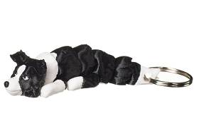 ZooDruk Pies Border collie czarny Brelok do kluczy 