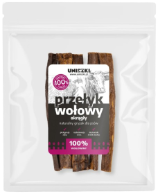 Uniszki Gryzak Przełyk Wołowy  okrągły dla psa op. 100g