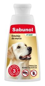 Sabunol Emulsja do mycia zwalczająca pchły i kleszcze dla psa op. 150ml