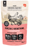 Wiejska Zagroda Kurczak z krewetkami i walerianą Mokra Karma dla kota op. 100g