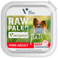 VetExpert Raw Paleo Pate Adult Mini Wołowina Mokra Karma dla psa op. 150g