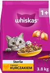 Whiskas Adult Sterile z Kurczakiem Sucha Karma dla kota op. 3.8kg
