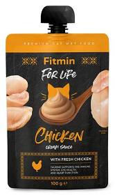 Fitmin For Life Cream Sauce Przysmak z kurczakiem dla kota op.100g SASZETKA