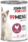 John Dog 99 Menu Adult Chicken Mokra Karma dla kota op. 400g