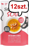 Schesir Soup with Salmon&Carrot  Mokra Karma dla kota op. 40g Pakiet 12szt.