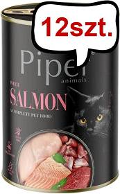 Piper Animals Adult Łosoś Mokra Karma dla kota op. 400g Pakiet 12szt.