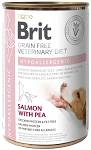 Brit Veterinary Diet Hypoallergenic Salmon&Pea Mokra Karma dla psa op. 400g