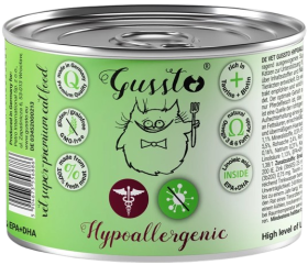Gussto Vet Hypoallegrenic Mokra Karma dla kota op. 200g