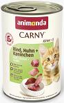 Animonda Carny Kitten Wołowina z kurczakiem i królikiem Mokra Karma dla kociąt op. 400g