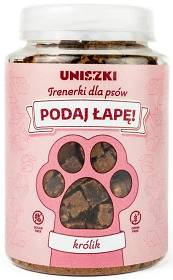 Uniszki Trenerki Podaj łapę! Królik Przysmaki dla psa op. 210g