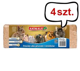 Hilton Animals Trociny prasowane dla zwierząt op. 960g Pakiet 4szt (3.84kg - 60l)