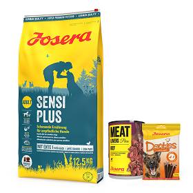 Josera Adult SensiPlus Sucha Karma dla psa op. 12.5kg + Josera Meatlovers Pure 400g i Denties 180g GRATIS