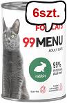 John Dog 99 Menu Adult Rabbit Mokra Karma dla kota op. 400g Pakiet 6szt.