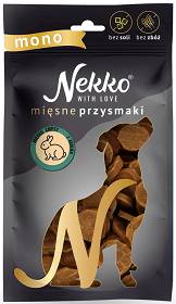 Nekko Przysmak Miękkie Chipsy z królika dla psa op. 80g