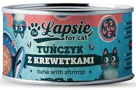 Łapsie for Cat Adult Tuńczyk z krewetkami Mokra karma dla kota. op. 80g