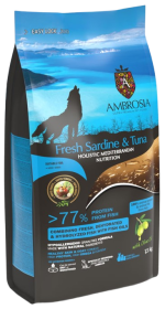 Ambrosia Mediterranean Adult Fresh Sardine&Tuna Sucha Karma dla psa op. 5kg