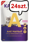 Kattovit Vital Care Anti Hairball z łososiem (Lachs) Mokra Karma dla kota op. 85g Pakiet 24 szt.