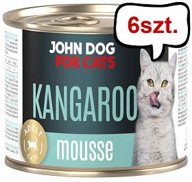 John Dog Adult Kangaroo Mousse Mokra Karma dla kota op. 200g Pakiet 6szt.