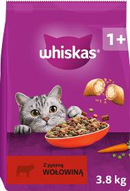 Whiskas Adult z Wołowiną Sucha Karma dla kota op. 3.8kg