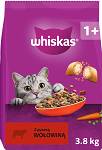 Whiskas Adult z Wołowiną Sucha Karma dla kota op. 3.8kg